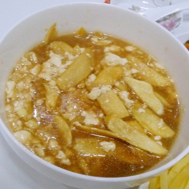 茭白豆腐