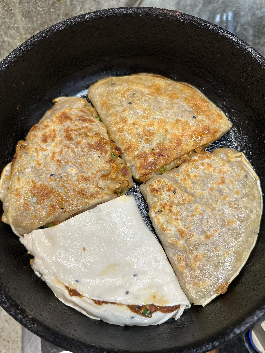 葱香牛肉千层饼