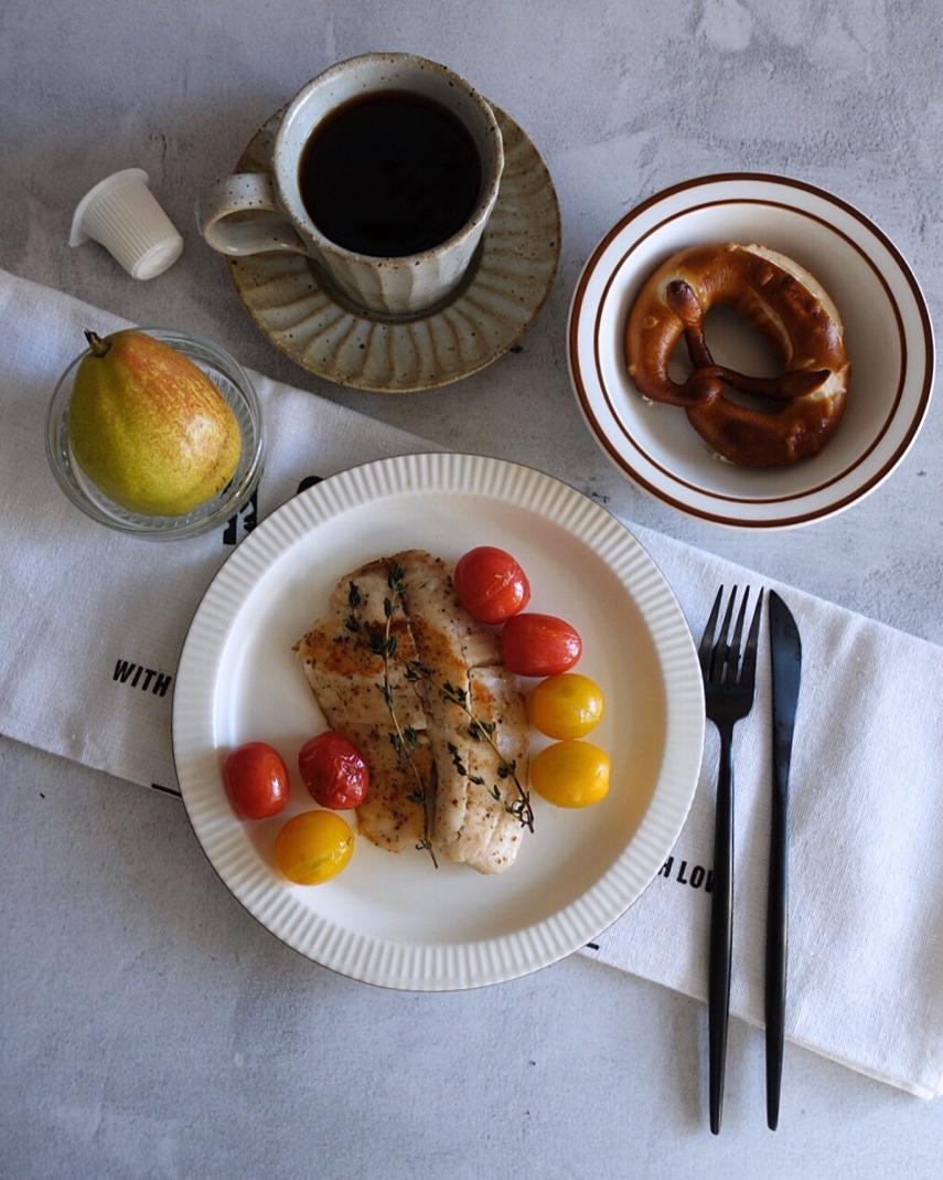 香煎鲷鱼，鲷鱼两吃之一