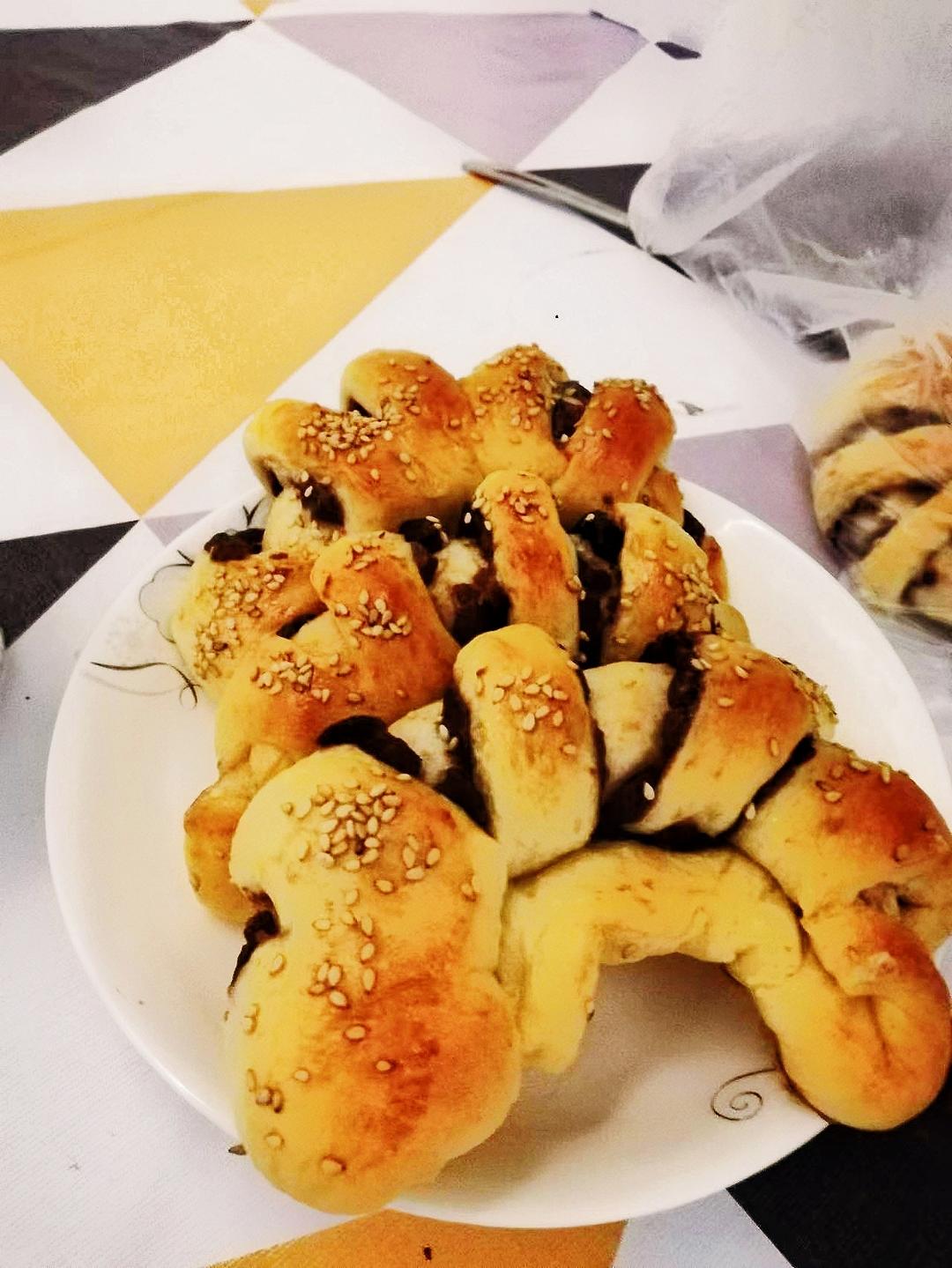 童年的味道--红豆面包圈