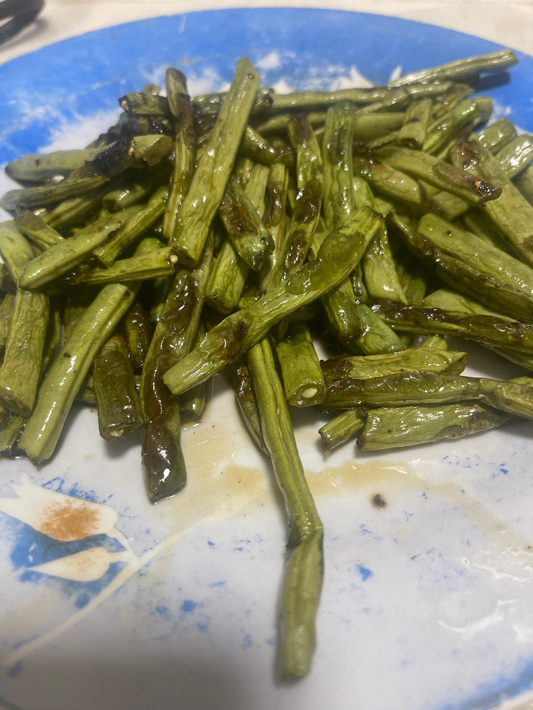 干煸豇豆（少油版）