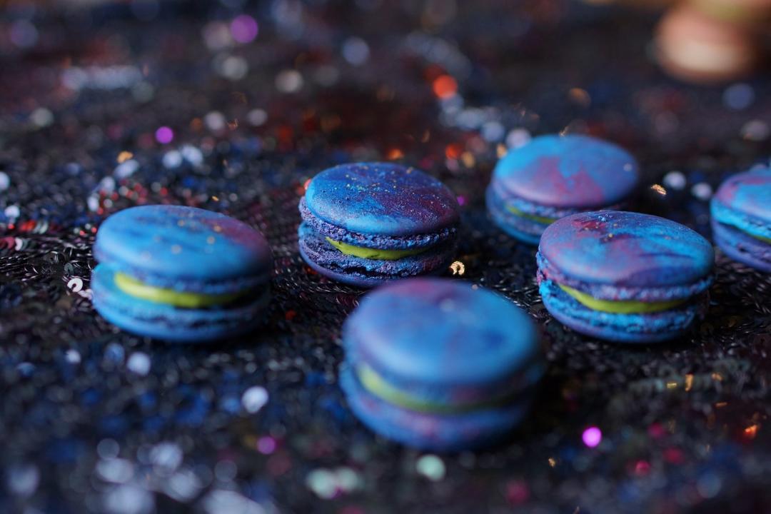 星空马卡龙制作方法(圣诞节彩蛋:饼身的制作)