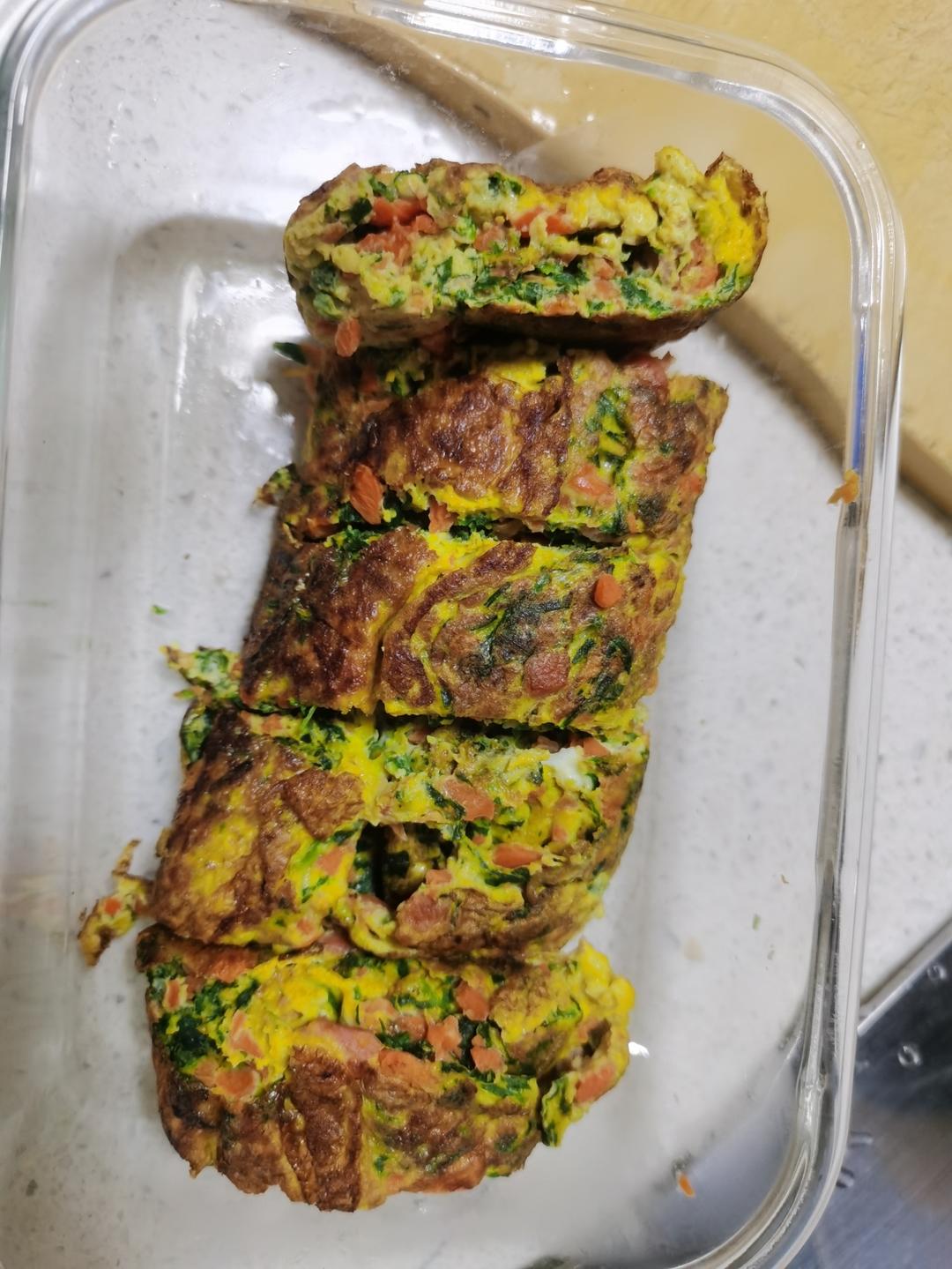 早餐不知道给孩子吃什么？试试这个菠菜鸡蛋卷