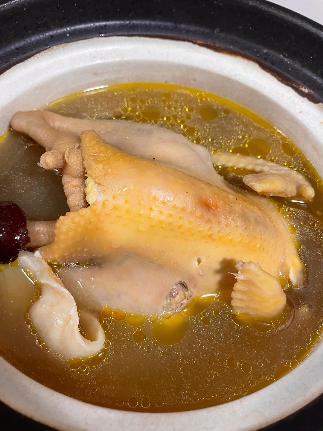 一只鸡两吃～【西洋参黄芪炖老母鸡汤】和【奥尔良烤鸡】