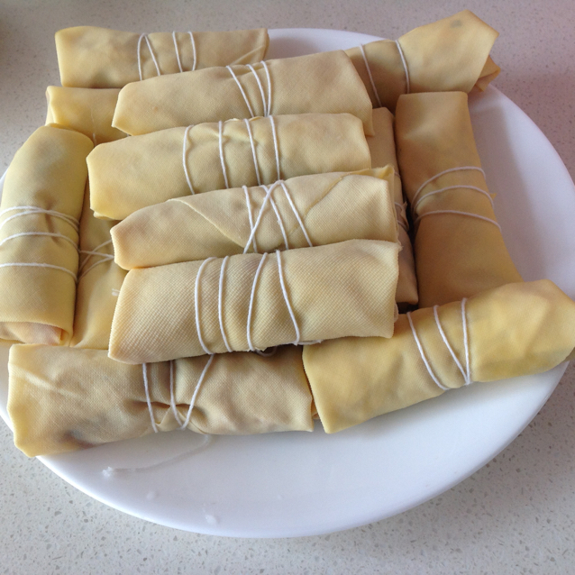 hua笑笑做的千张包