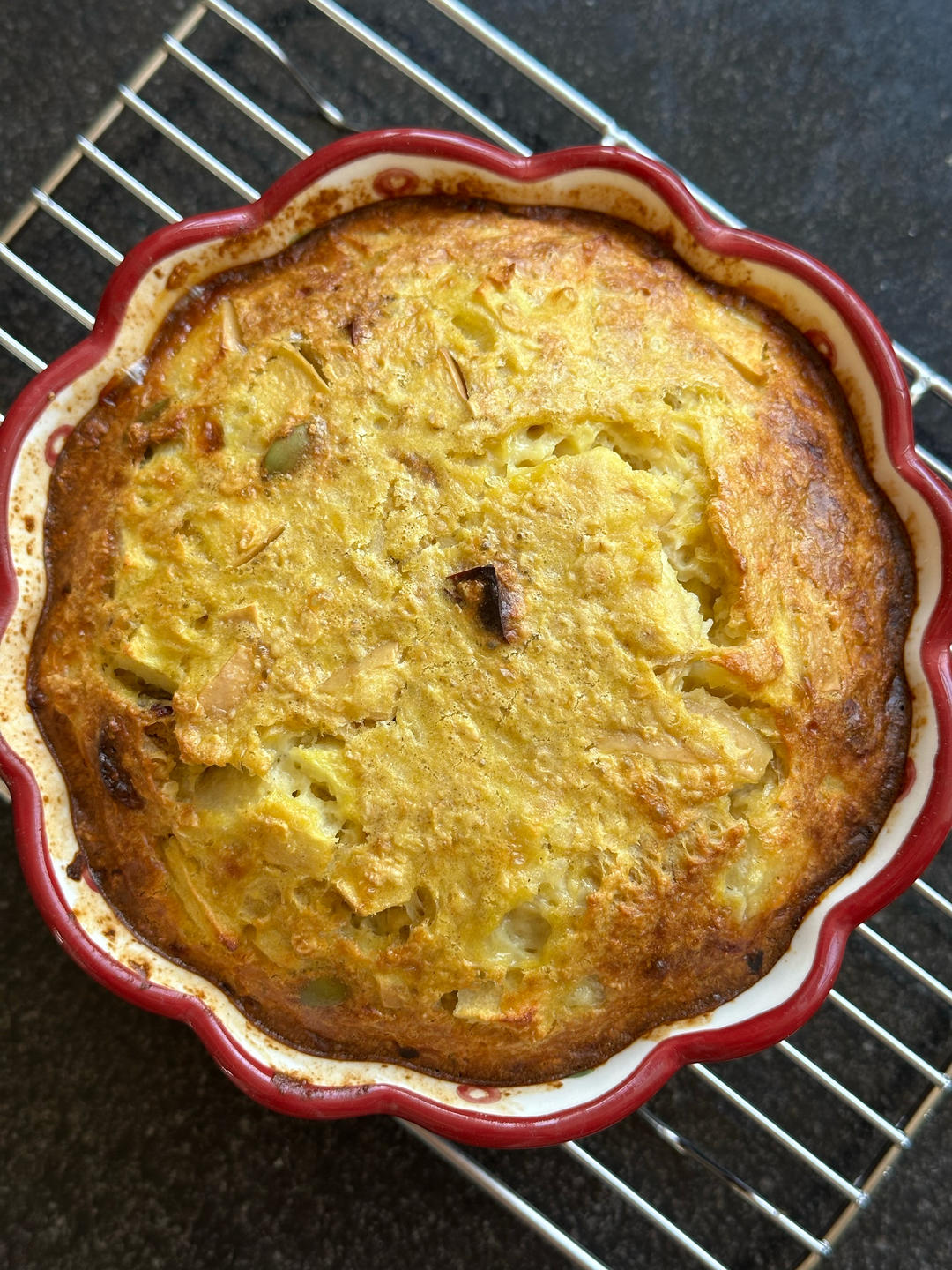 苹果醪糟燕麦烤蛋奶