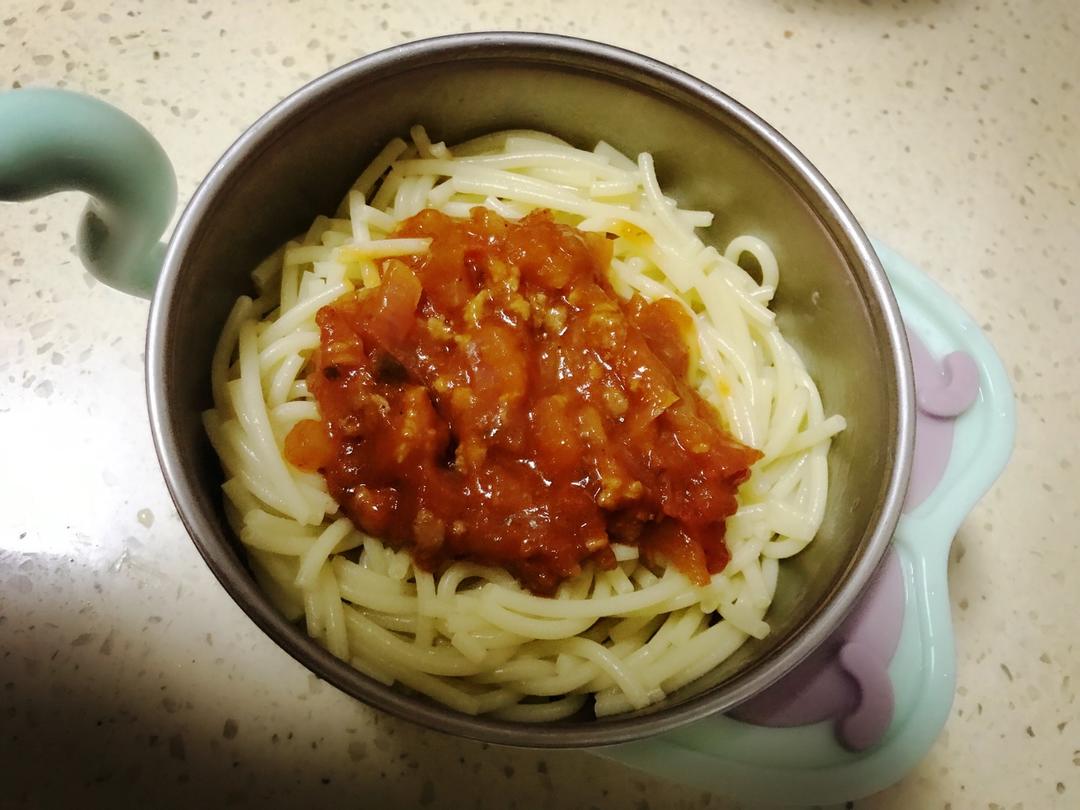番茄肉酱意大利面