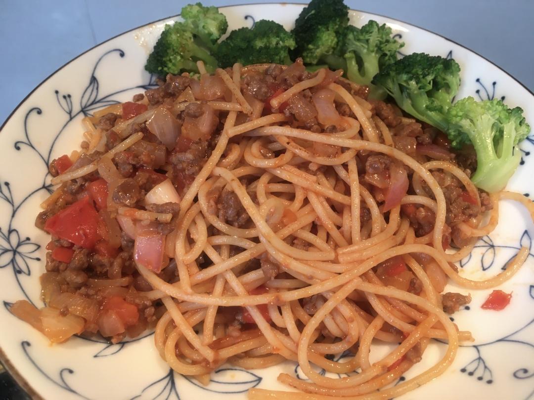 番茄肉酱意大利面
