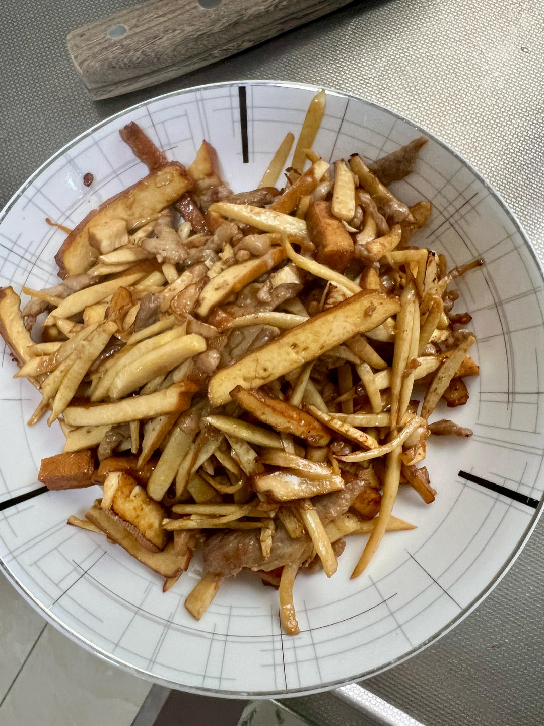 肉丝笋丝豆干丝（不辣的浇头小炒）