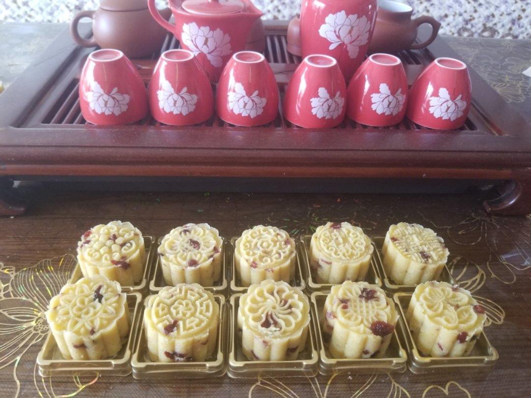 蔓越莓绿豆糕