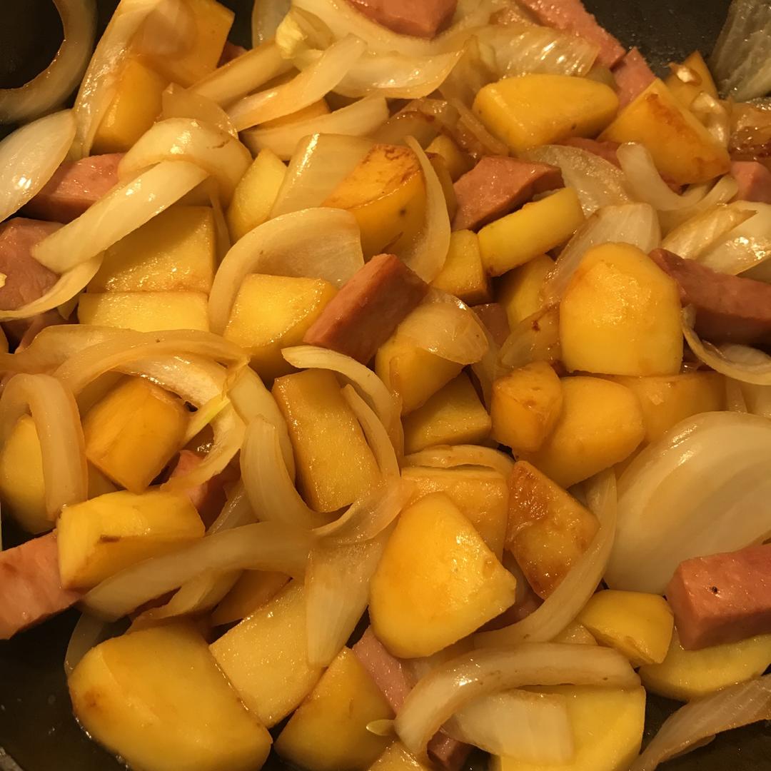 土豆炒火腿