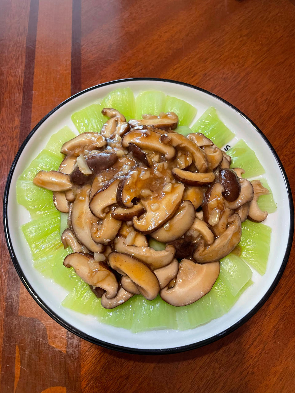 蚝油香菇油菜