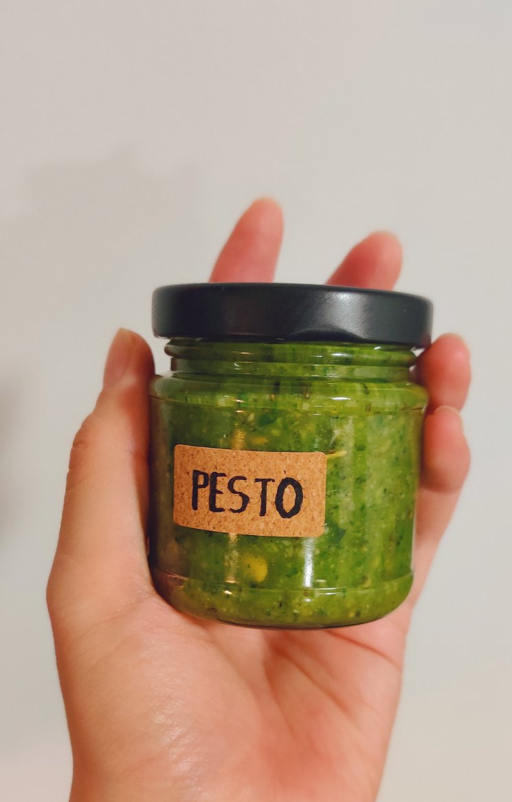自制新鲜Pesto 传统罗勒松仁青酱意面酱