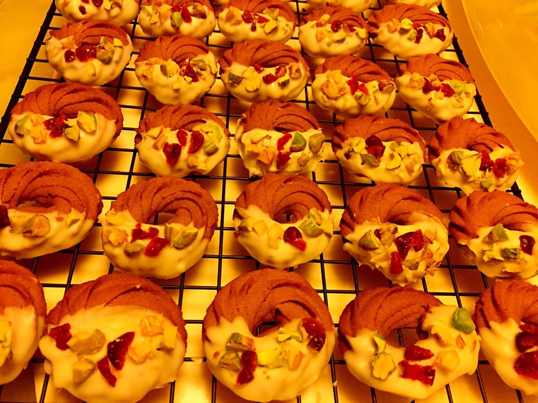 【圣诞花环】抹茶曲奇