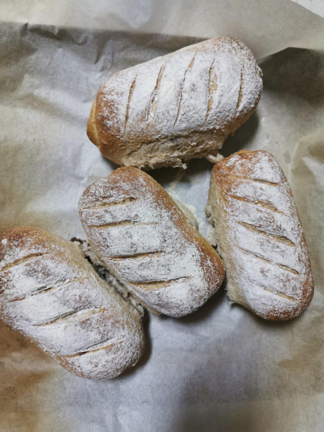 无油无糖全麦果干面包