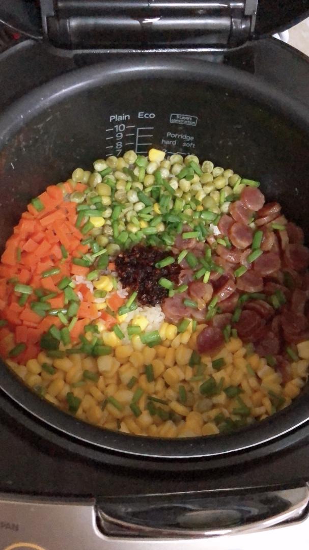 电饭锅版腊肉饭