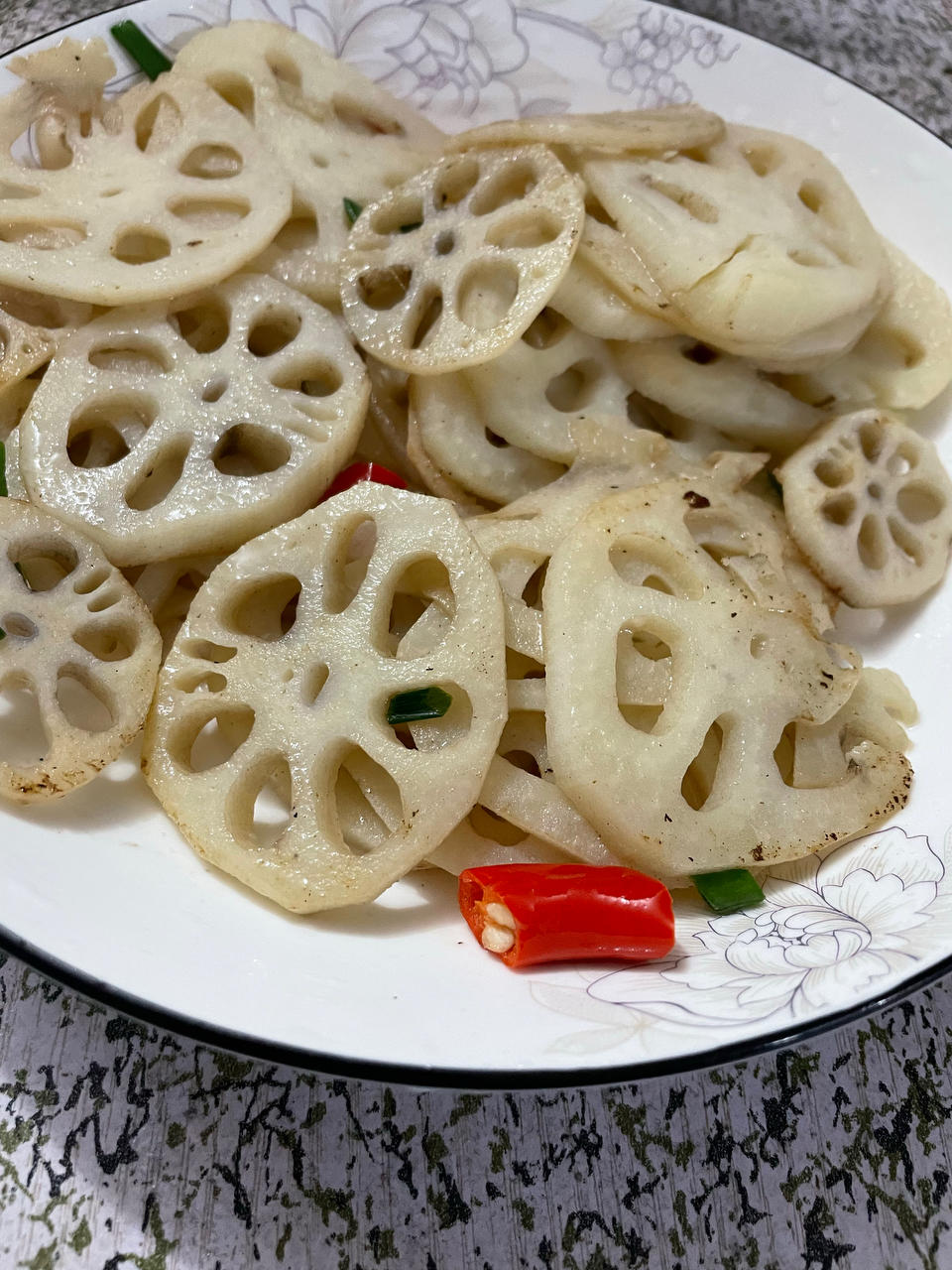 清炒藕片