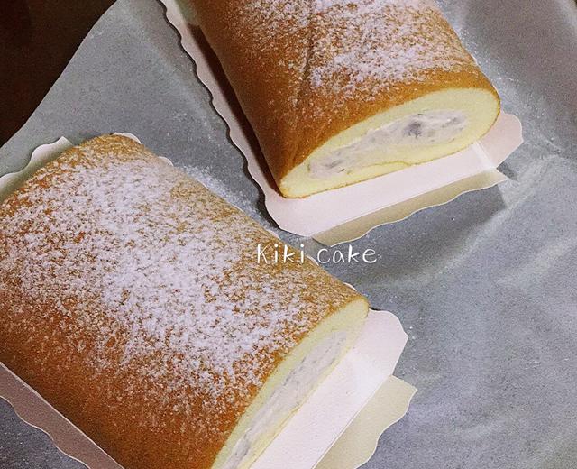 超快手芋泥蛋糕卷的做法