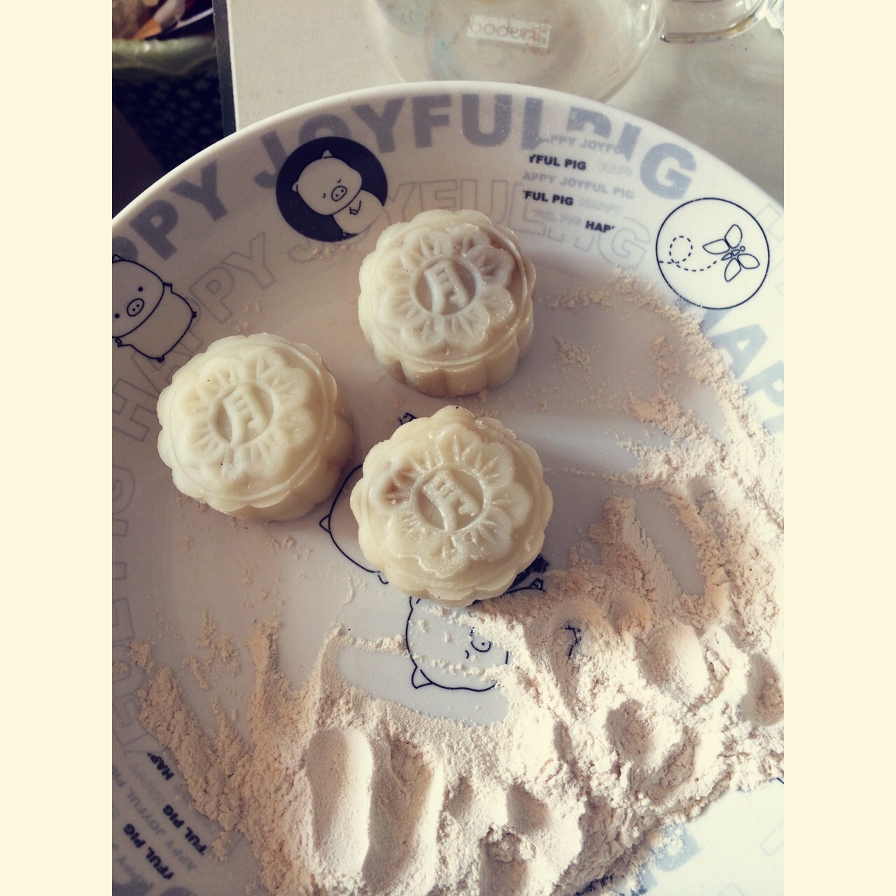 冰皮豆沙月饼