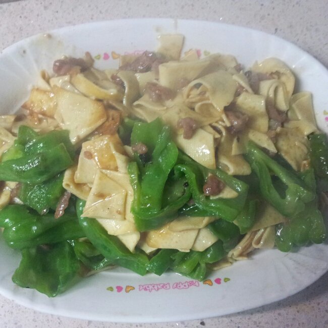 东北尖椒干豆腐