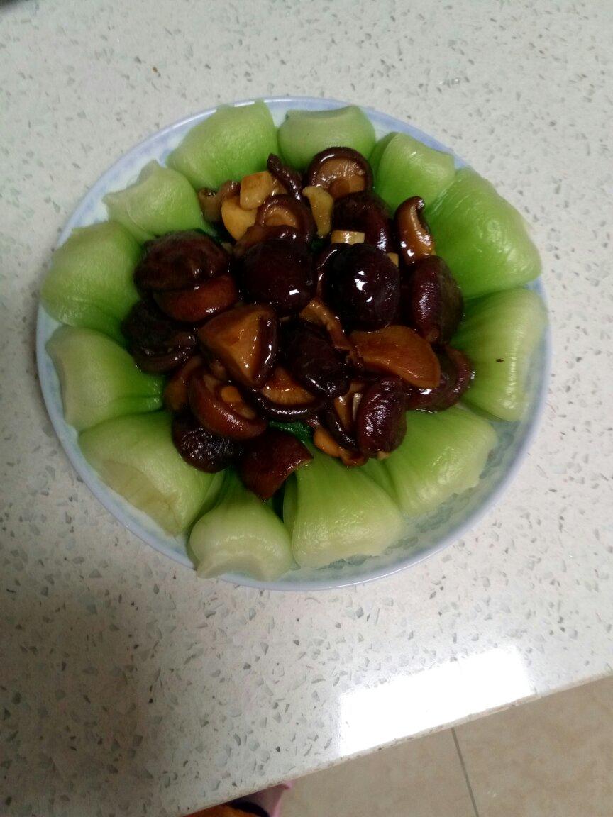 香菇炒油菜