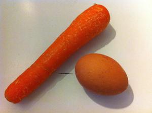 胡萝卜炒鸡蛋的做法 步骤1