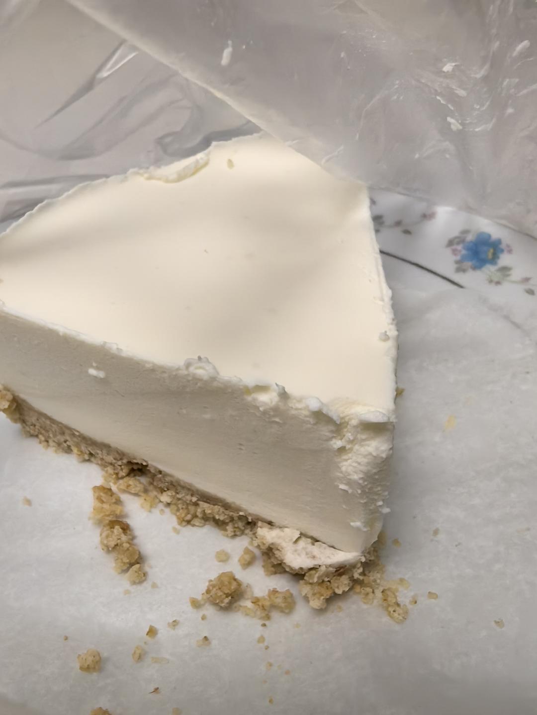 简易版黄油饼干底牛奶芝士慕斯蛋糕