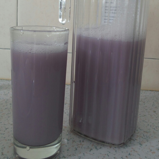 低卡紫薯豆浆/豆渣新吃法