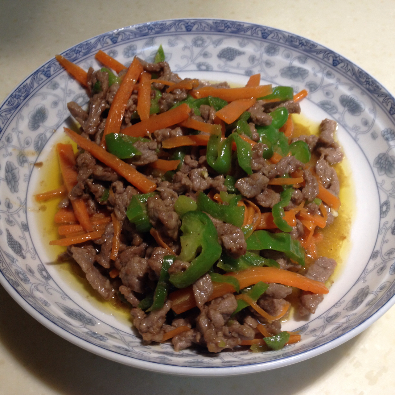 青椒牛肉丝
