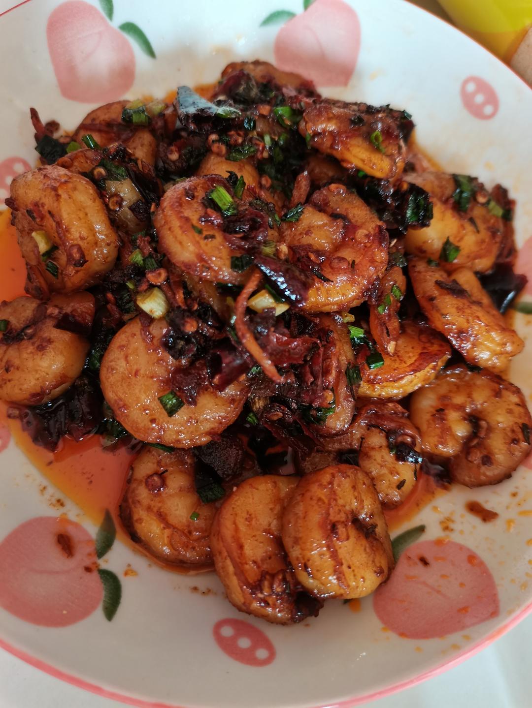 蒜香辣味炒虾仁