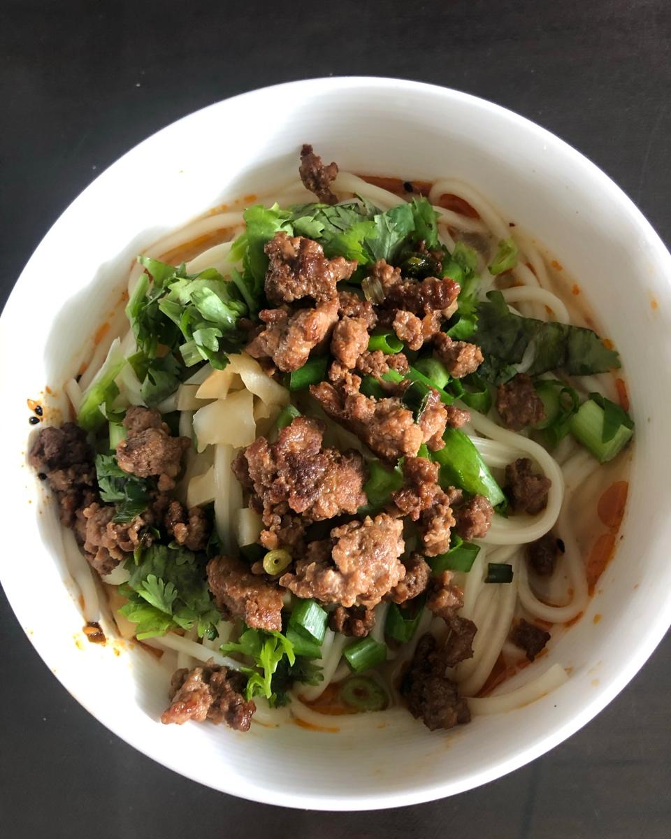 【担担面】四川担担面正宗做法，非常有料！