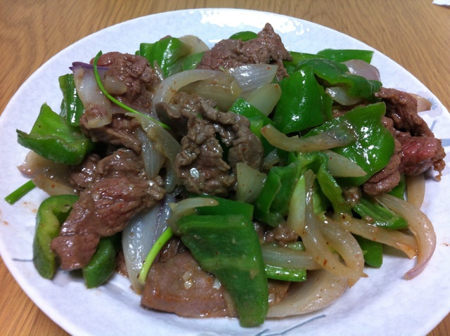 青椒牛肉