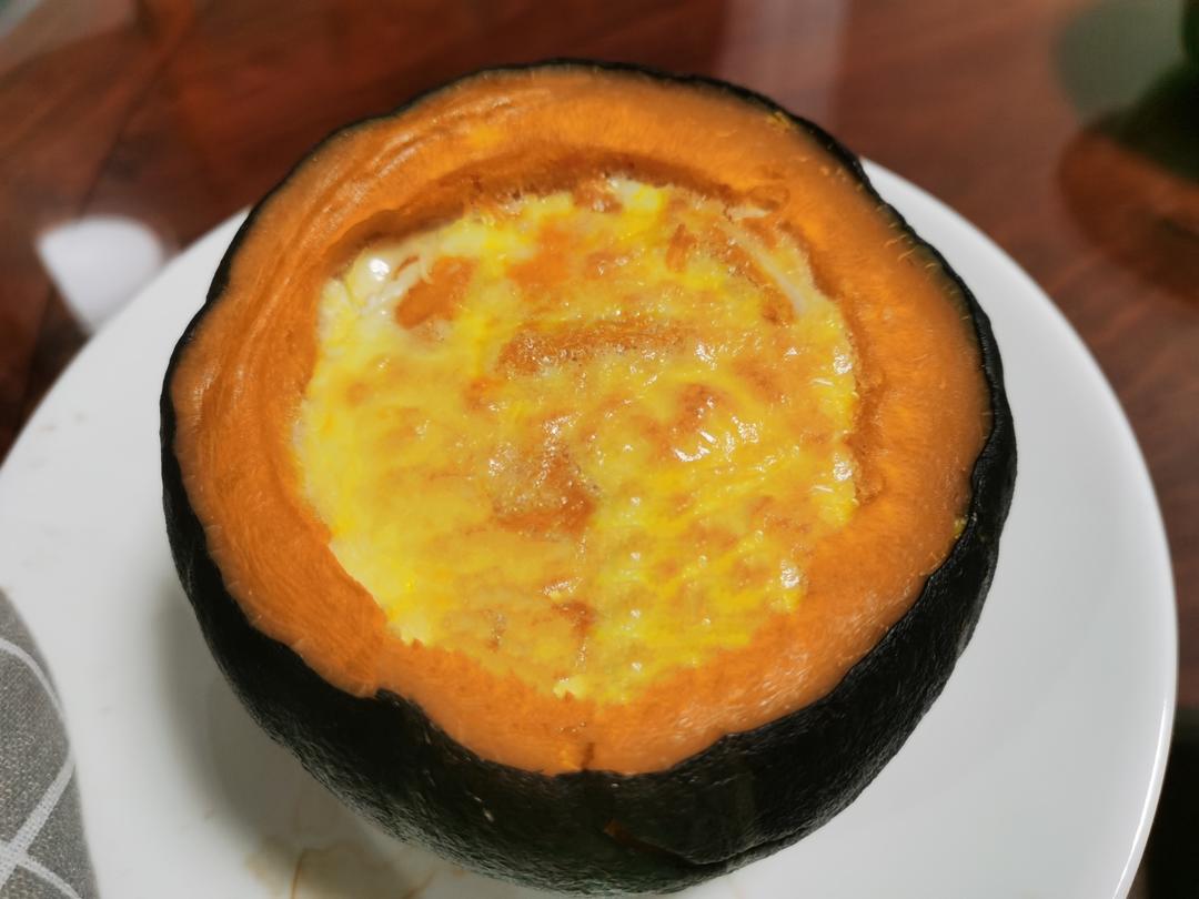 南瓜奶油炖蛋的做法