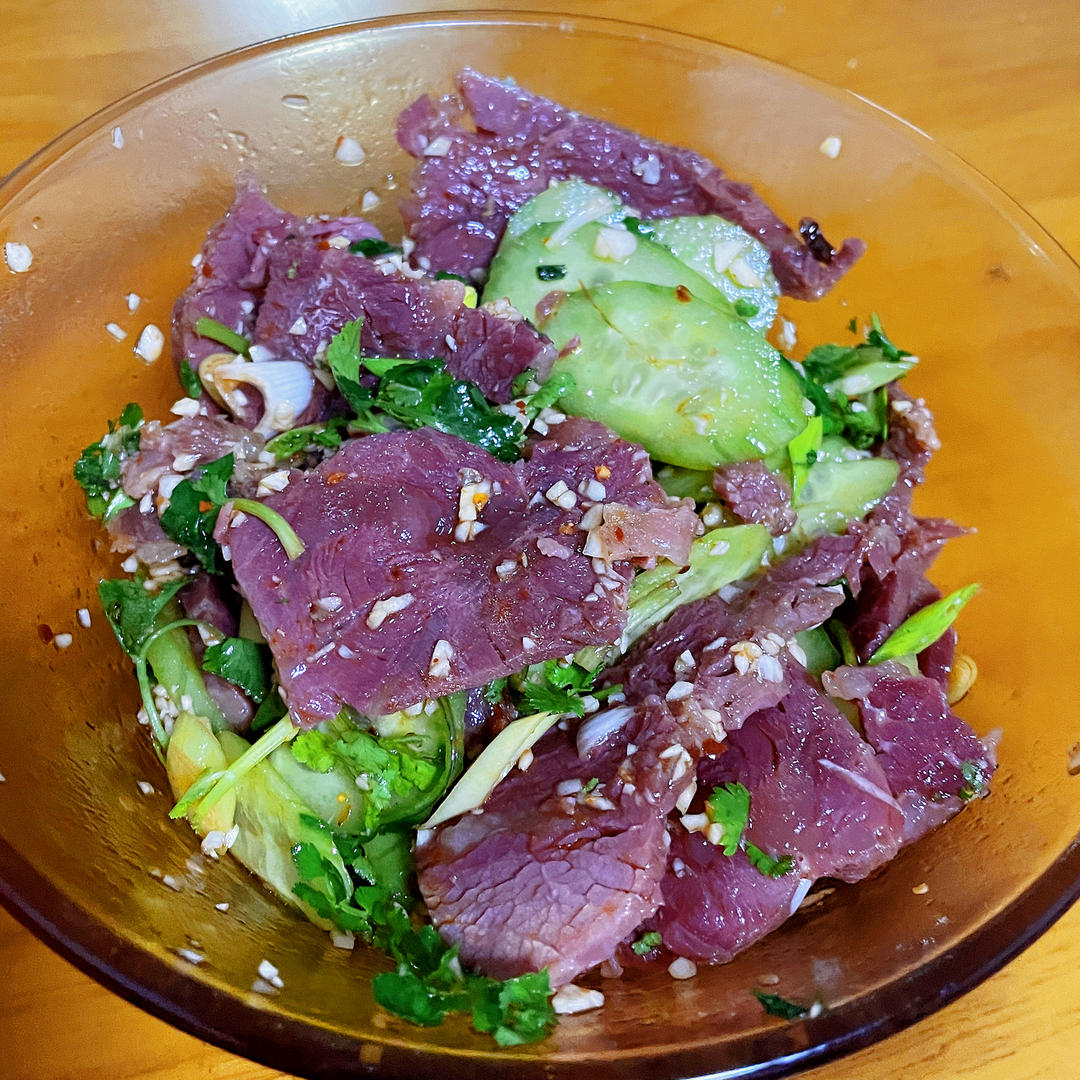香菜拌牛肉