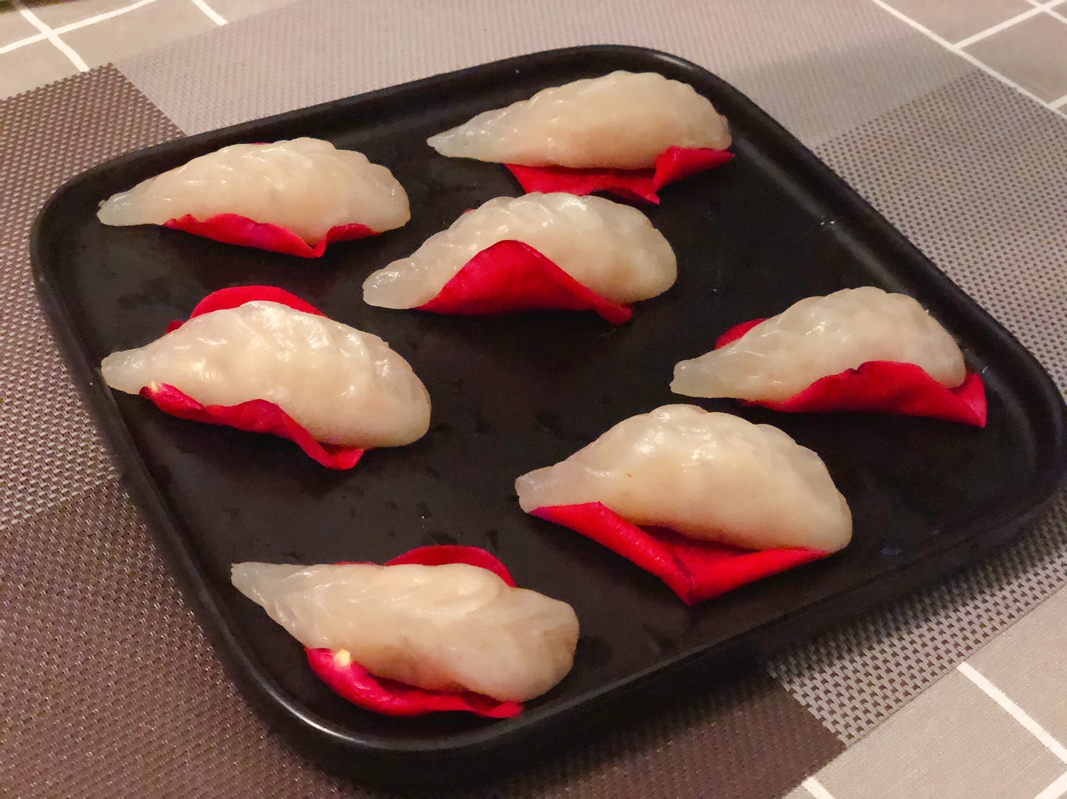 【一次就能成功】的水晶虾饺的做法 步骤8