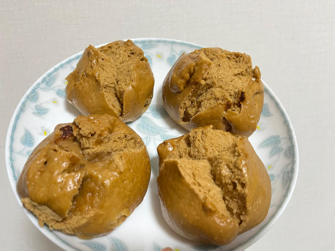 新手也能爆开花的老面红糖大枣开花馒头（泡打粉版or无泡打粉版）