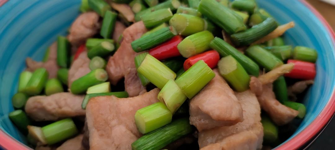 蒜薹炒肉丝