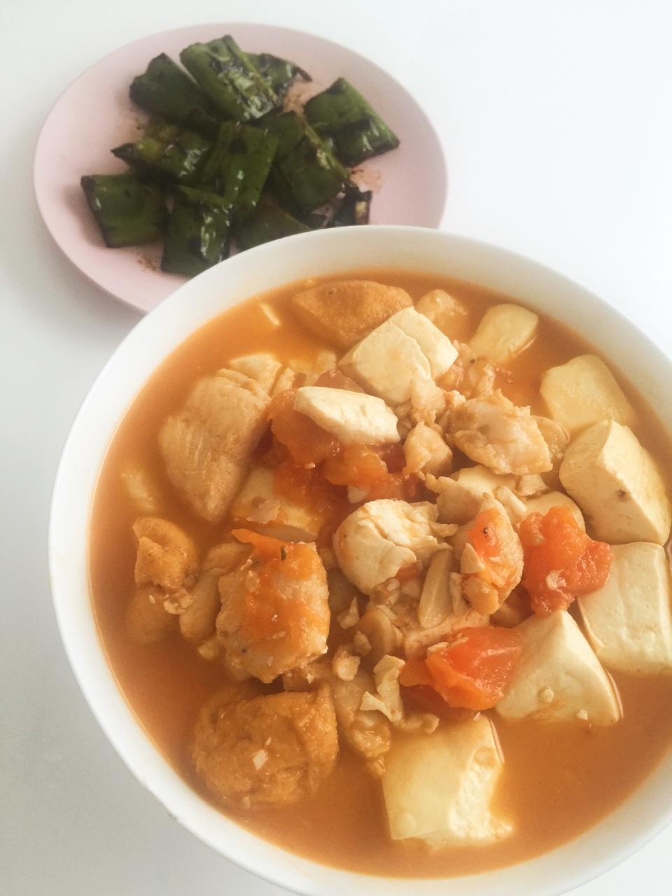 龙利鱼豆腐煲