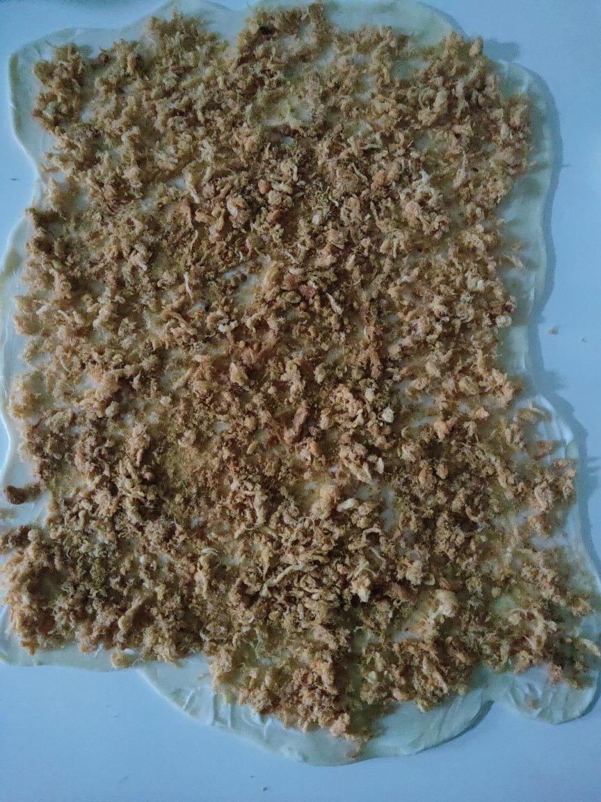 手撕肉松面包