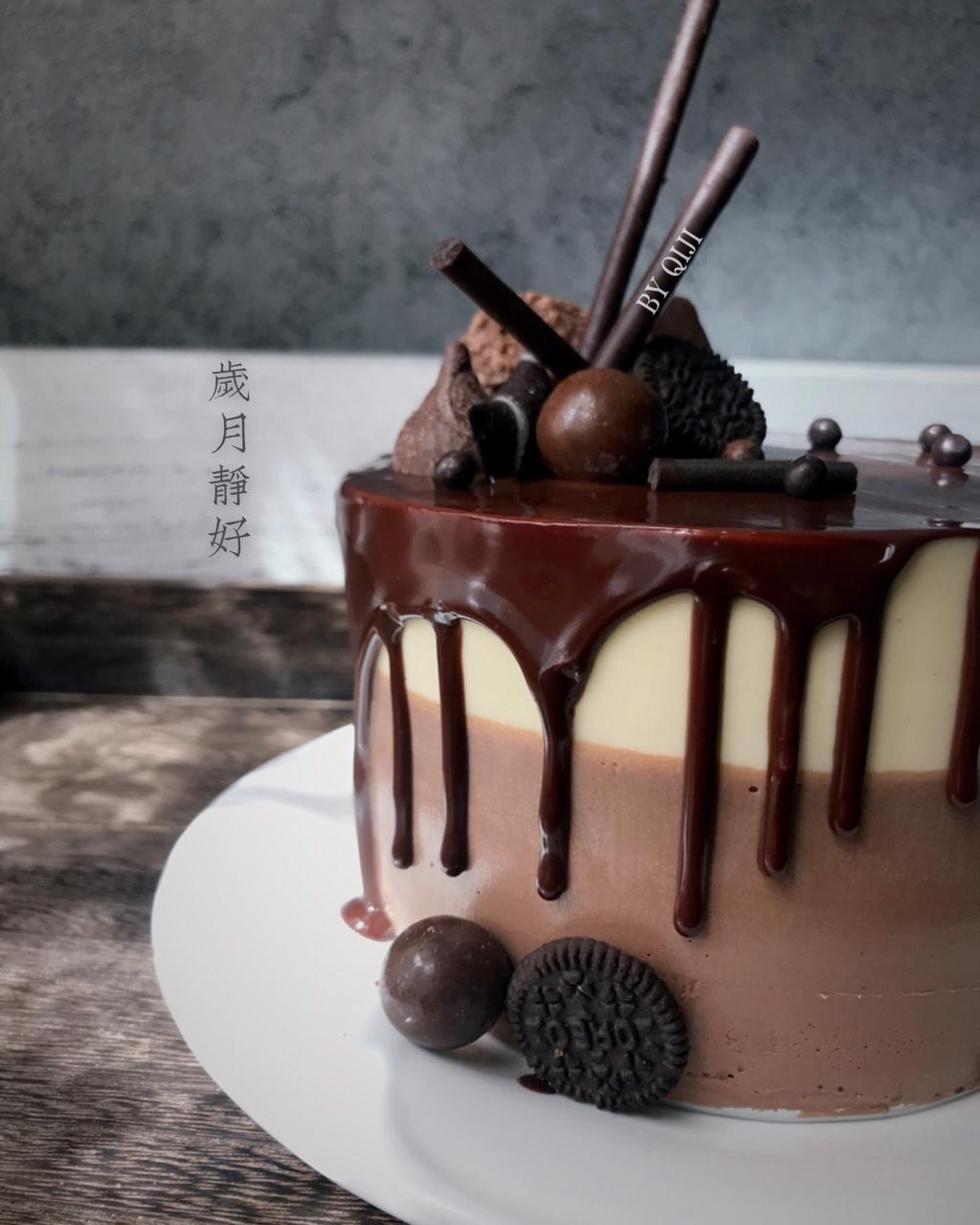 黑白巧克力慕斯蛋糕