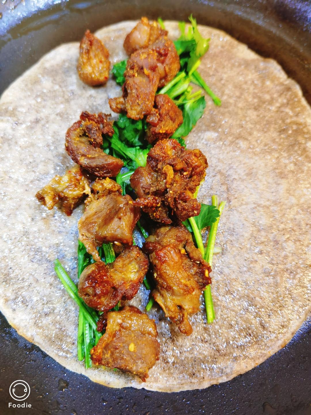 孜然羊肉卷饼