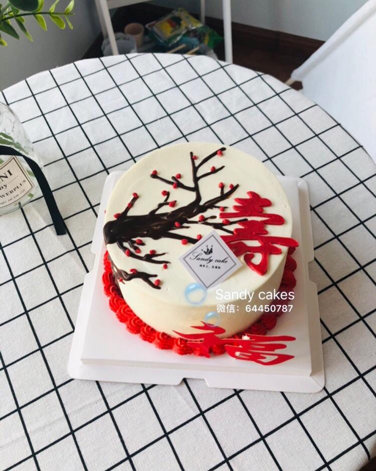 中国风祝寿蛋糕