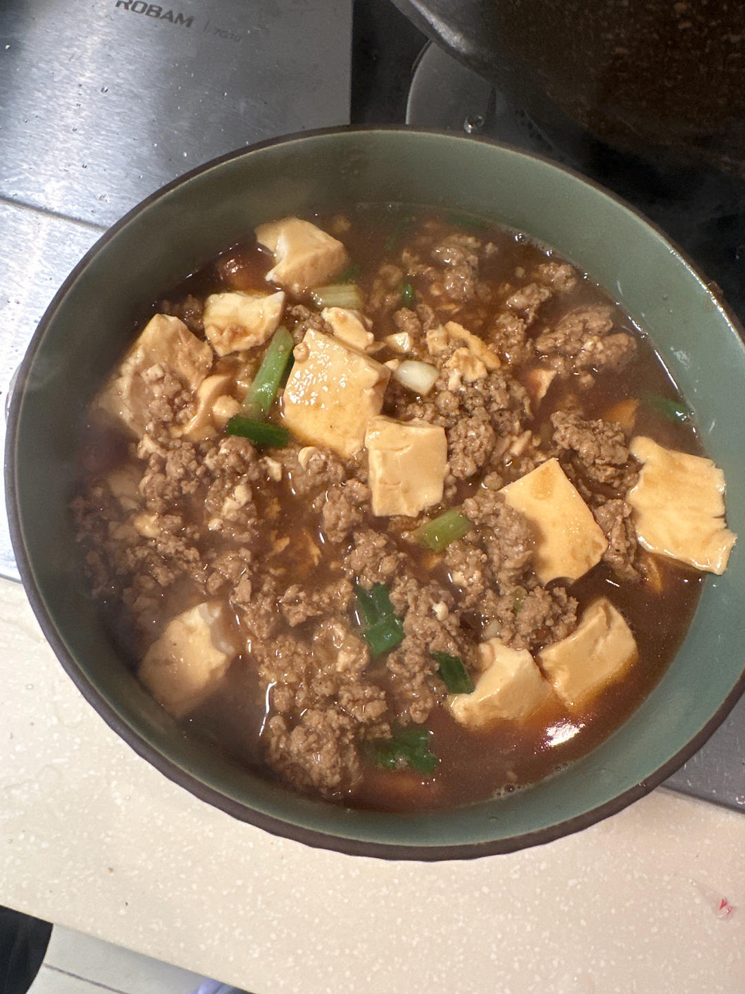 拌饭巨香的肉末豆腐！
