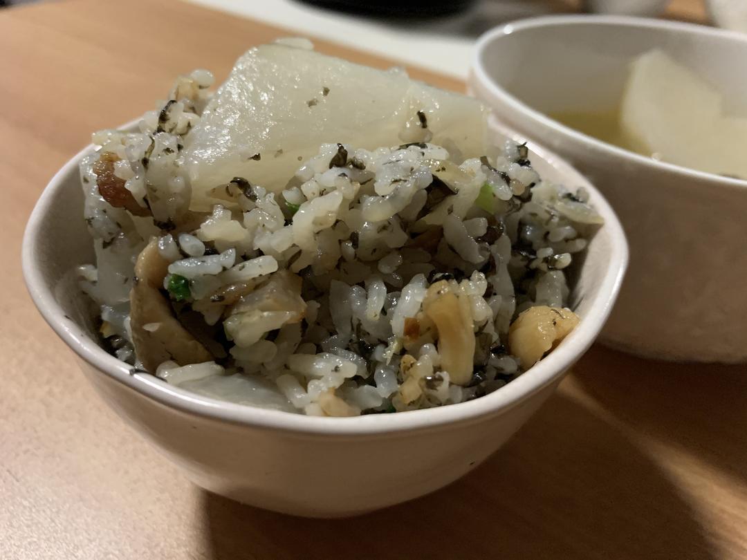 白萝卜咸饭的做法