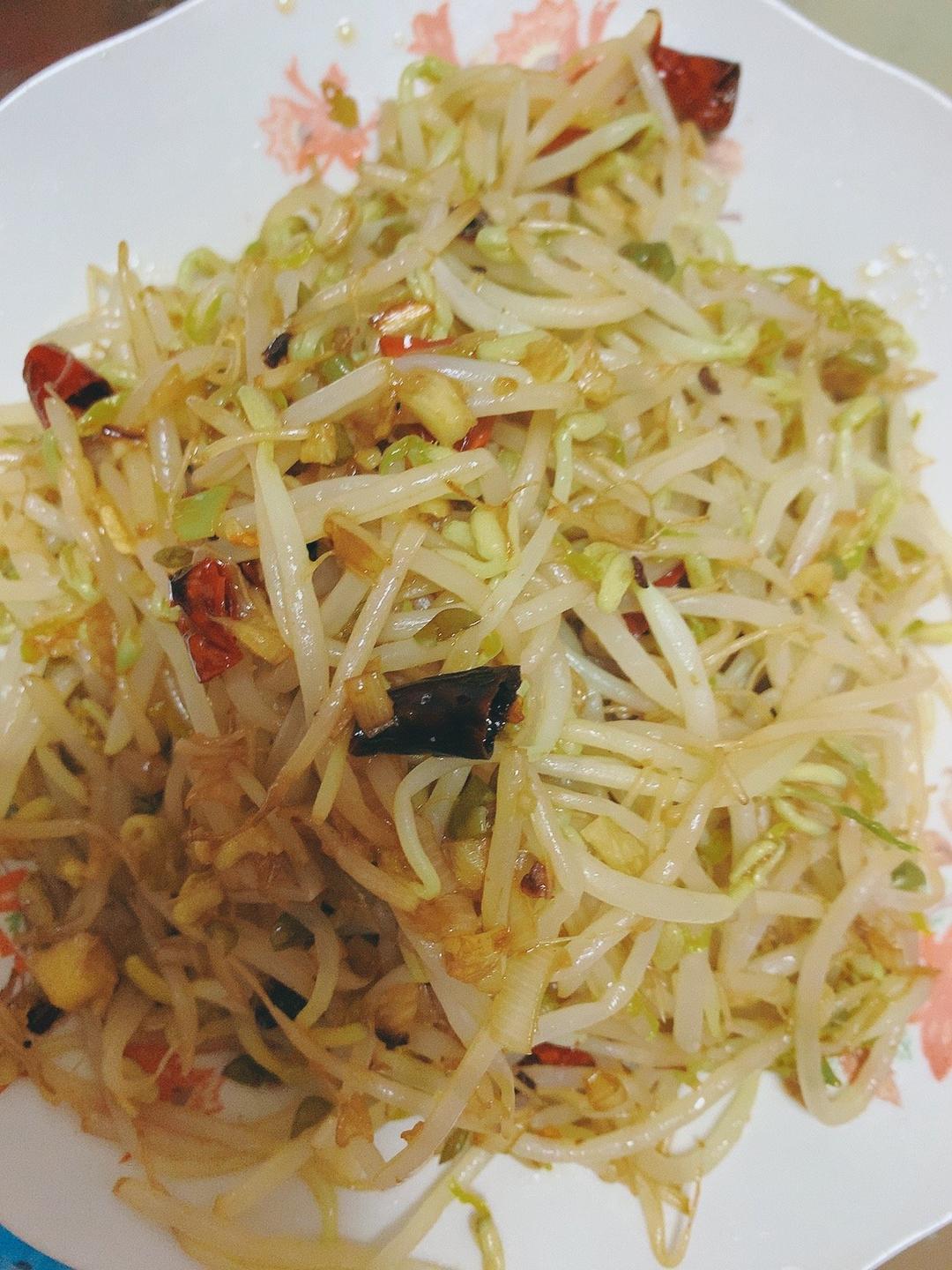 青椒豆芽菜