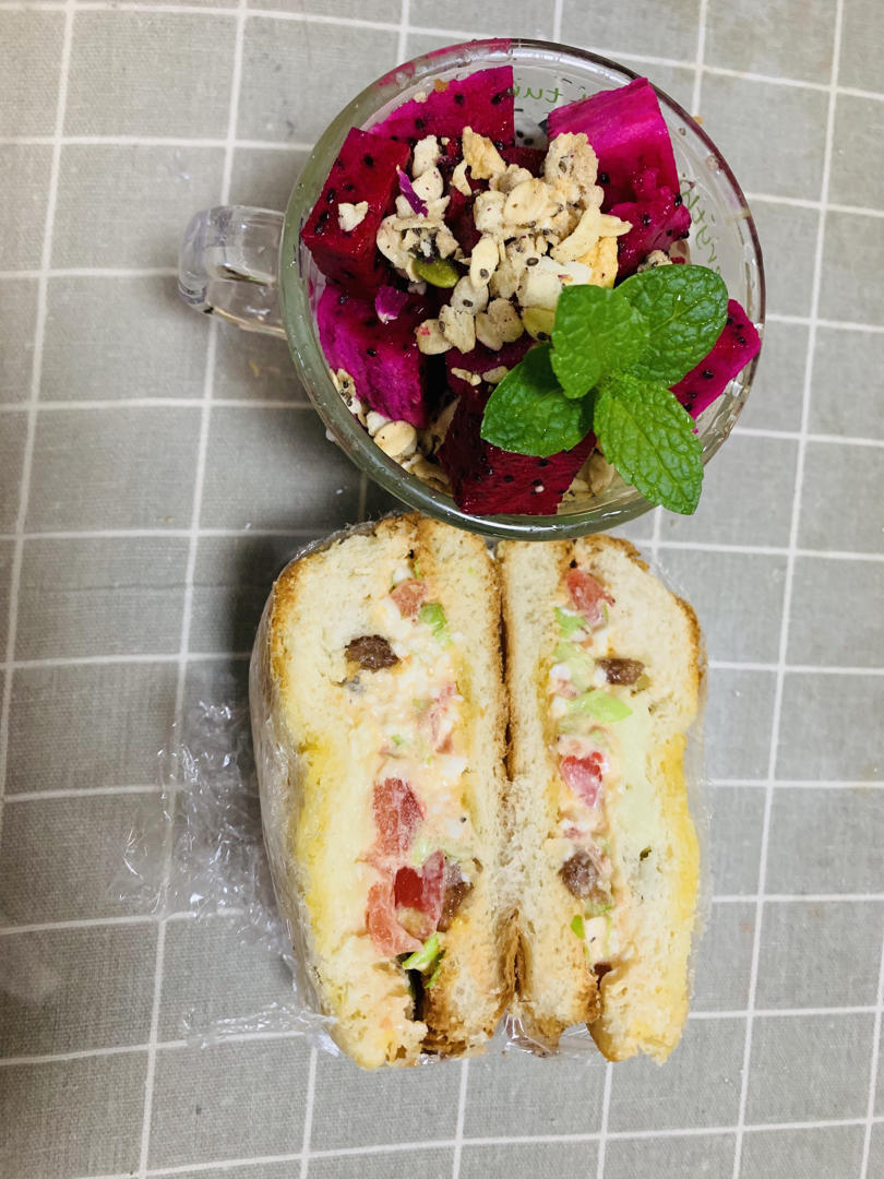 早餐：日式鸡蛋三明治🥪