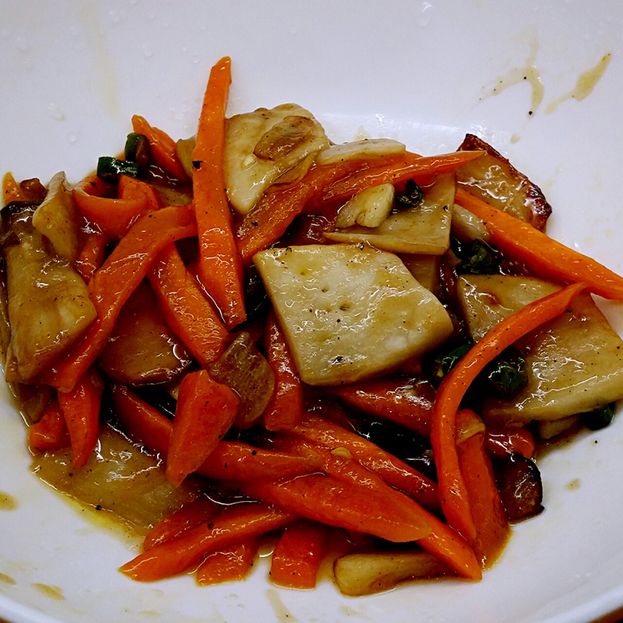 老丁的私房菜-美极杏鲍菇