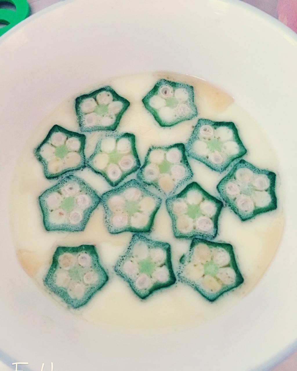 颜值控-做一朵开在碗里的花秋葵蒸水蛋