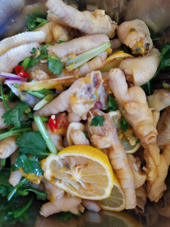 柠檬百香果鸡爪