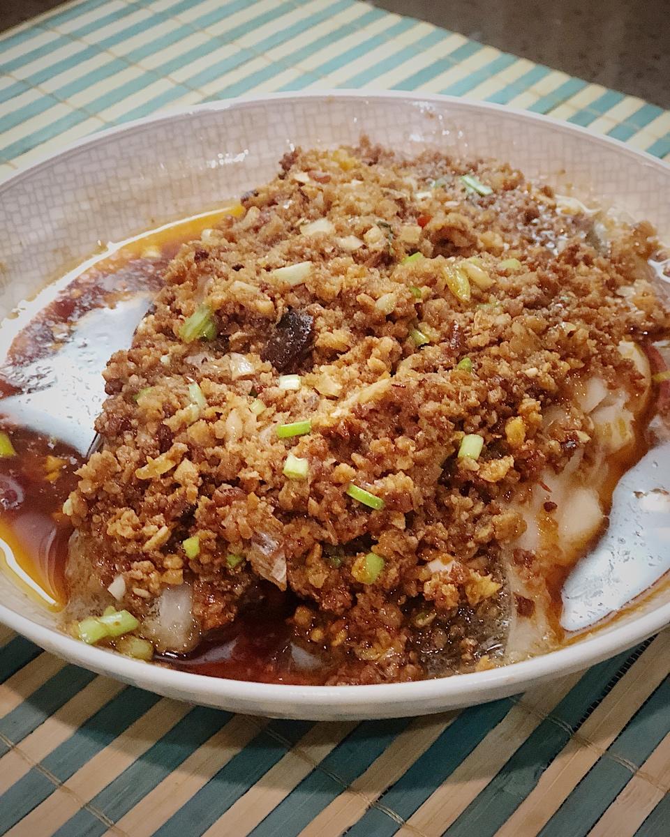 中餐25:  豆酥蒸鳕鱼（附豆酥蚵仔做法）